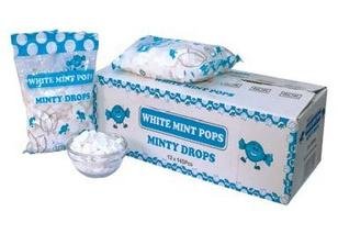 Mans White Mint Pops Unwrapped